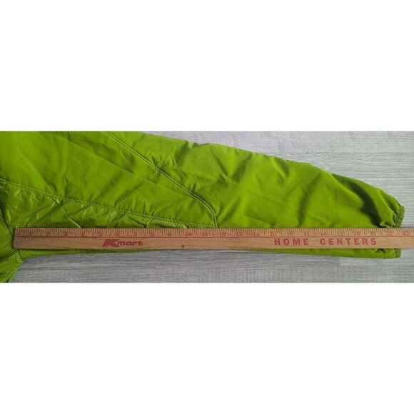 Marmot Insulated Nylon Jacket Size S Mens Full Zip Stand Collar Zip Pocket Green - Picture 11 of 11